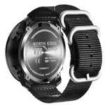 NORTH EDGE Reloj digital deportivo para hombre Horas Correr Natación Relojes militares Altímetro Barómetro Brújula resistente al agua 50 m