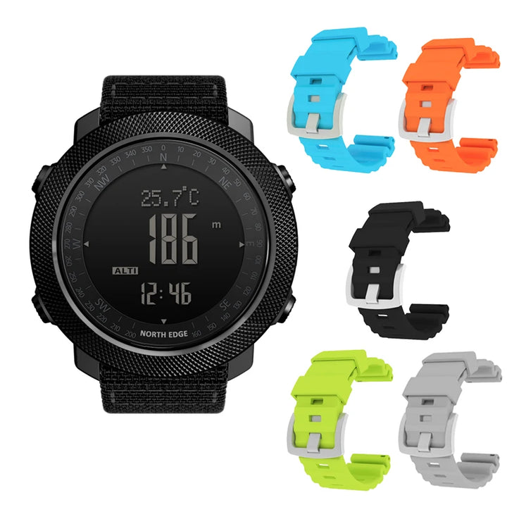 NORTH EDGE Reloj digital deportivo Barómetro Brújula resistente al agua