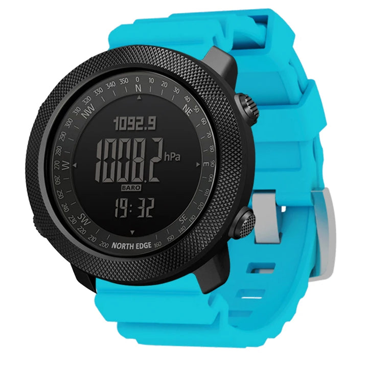 NORTH EDGE Reloj digital deportivo Barómetro Brújula resistente al agua