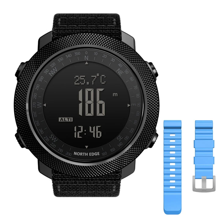 NORTH EDGE Reloj digital deportivo Barómetro Brújula resistente al agua