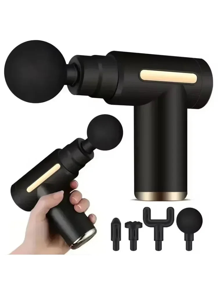 USB Mini Massage Gun Fascia Machine Muscle Relaxation Vibrating Gun Rod Massage Fitness Equipment Neck Grab Fascia Gun