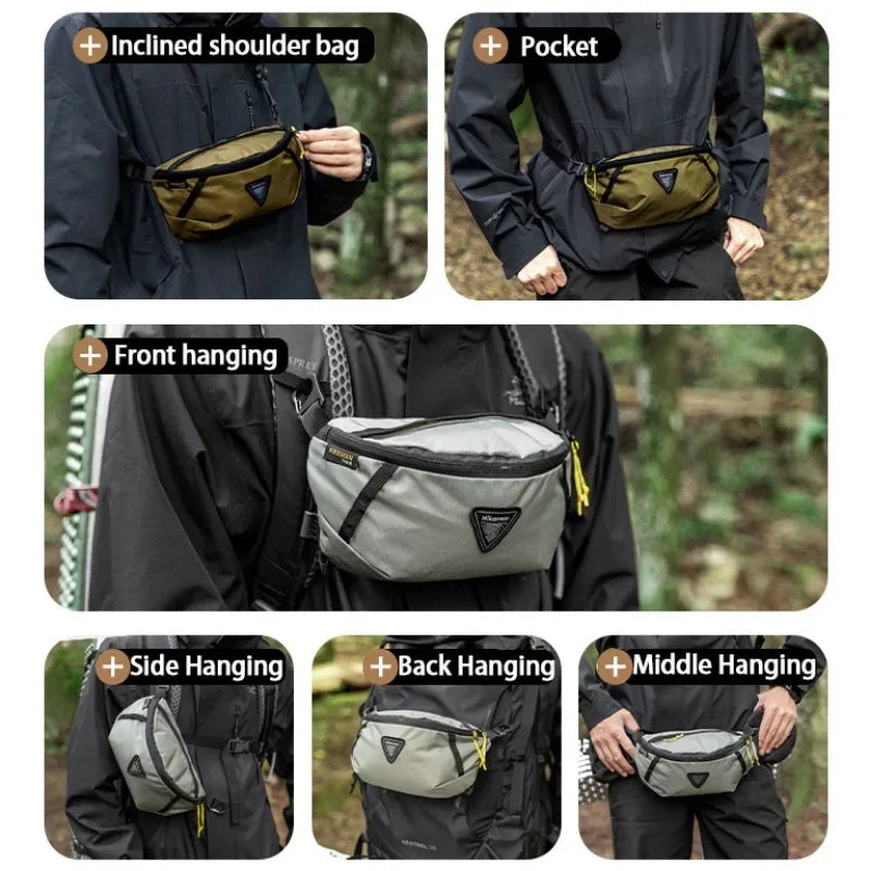 Waist Bag Outdoor Sports Mountaineering Cycling Mobile Bags Travel Backpack Expansion Pack Sports Hiking Lightweight Equipment