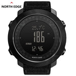 NORTH EDGE Reloj digital deportivo para hombre Horas Correr Natación Relojes militares Altímetro Barómetro Brújula resistente al agua 50 m