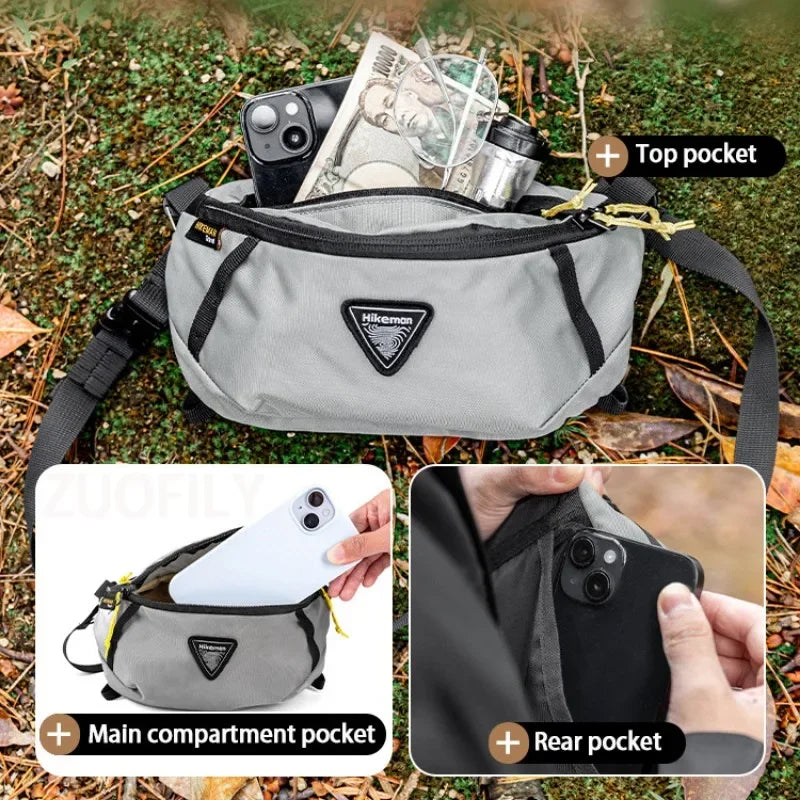 Waist Bag Outdoor Sports Mountaineering Cycling Mobile Bags Travel Backpack Expansion Pack Sports Hiking Lightweight Equipment